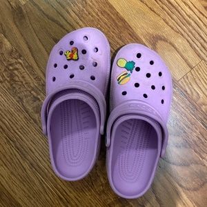 Purple crocs
